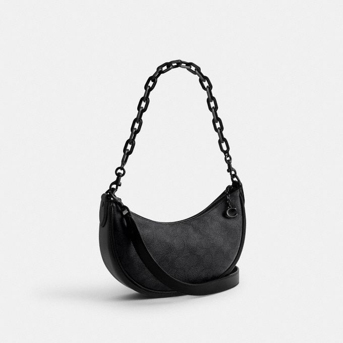 Official black outlet shoulder bag