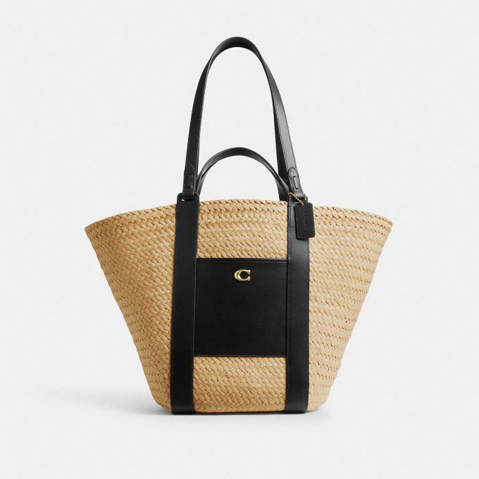 COACH Official Site Official page | STRAW POCKET TOTE