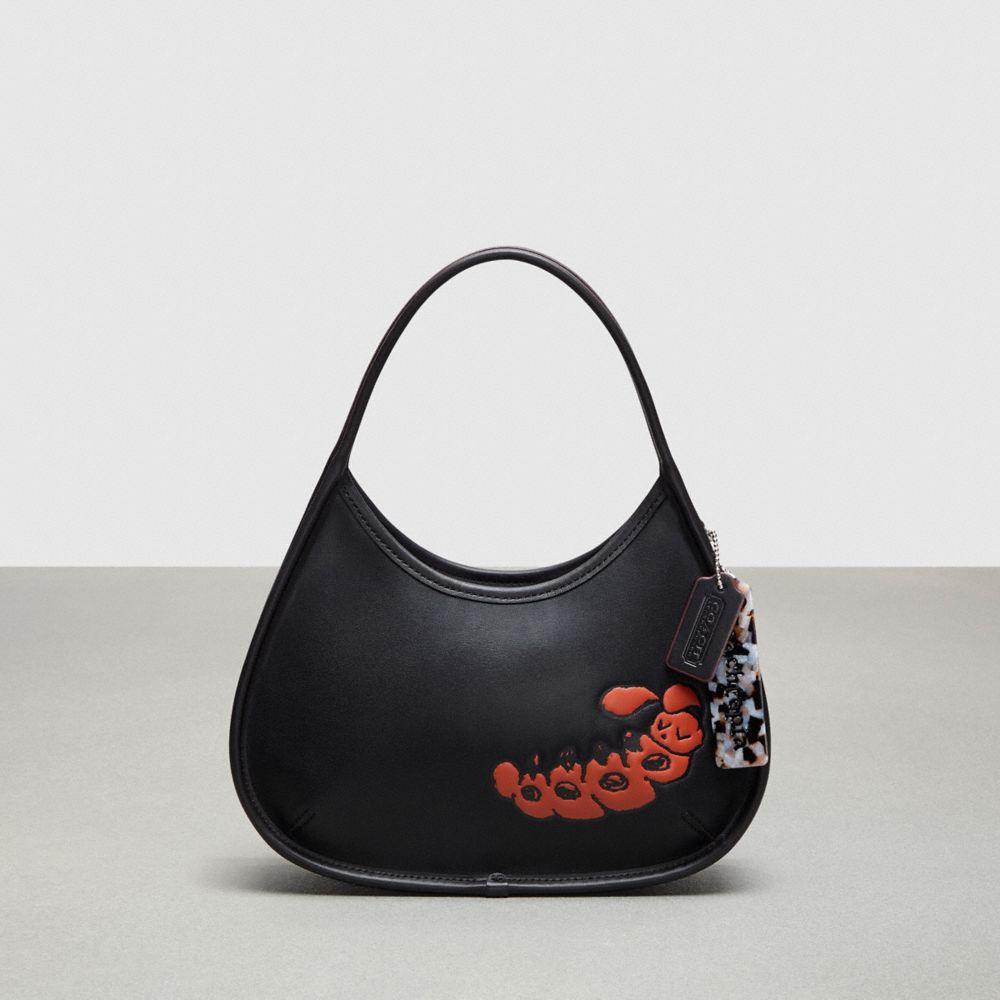 Ergo Bag In Coachtopia Leather: Sleepy Caterpillar Motif - CQ827 - Black