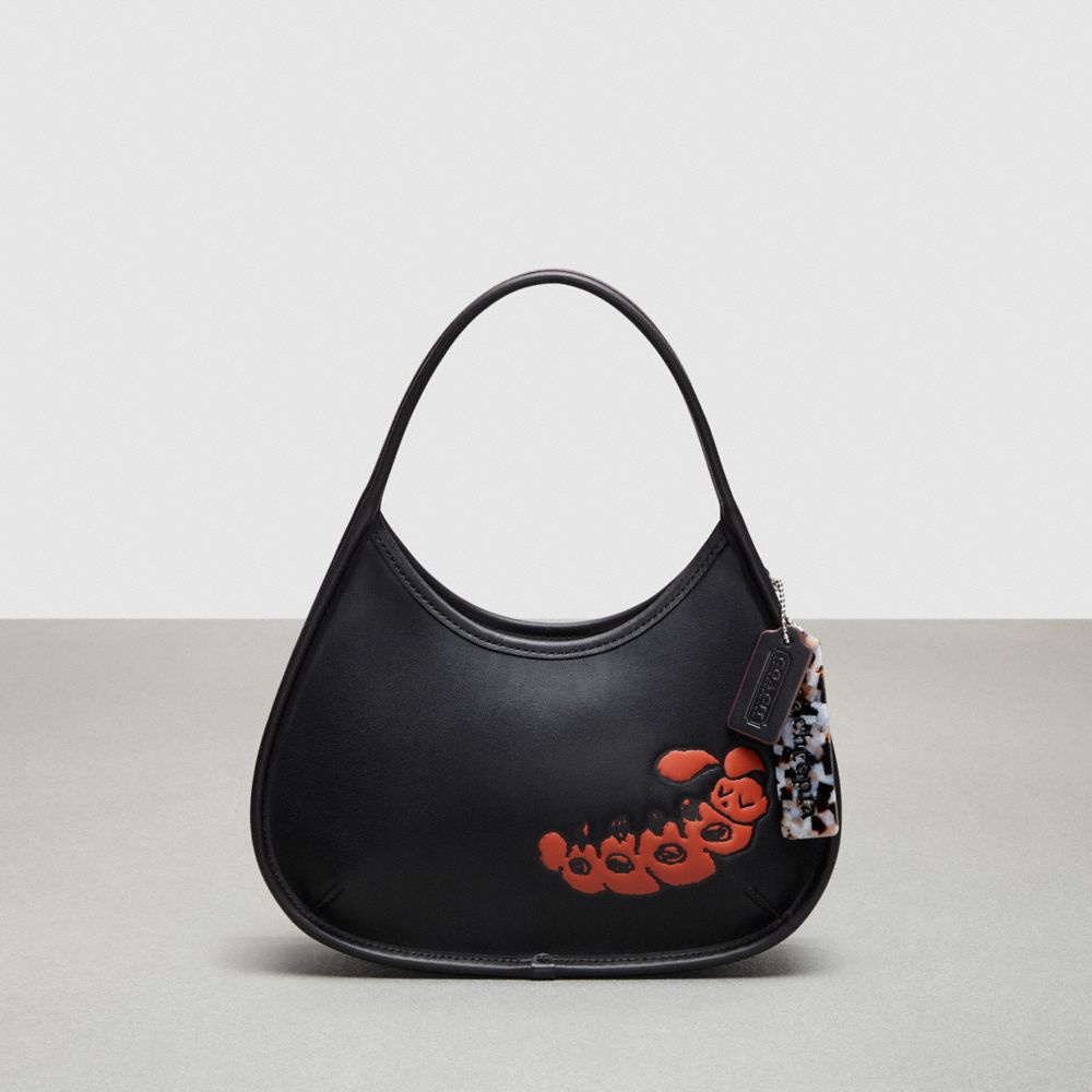 COACH CQ827 Ergo Bag In Coachtopia Leather: Sleepy Caterpillar Motif Black