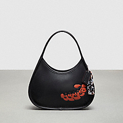 Ergo Bag In Coachtopia Leather: Sleepy Caterpillar Motif - CQ827 - Black