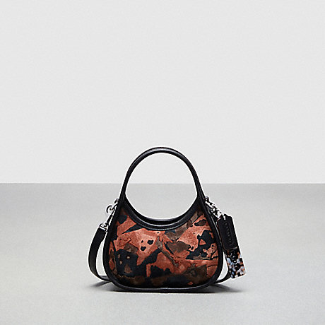 COACH CQ850 Mini Ergo Bag With Crossbody Strap In Upcrushed Upcrafted Leather Terracotta/Maple-Multi