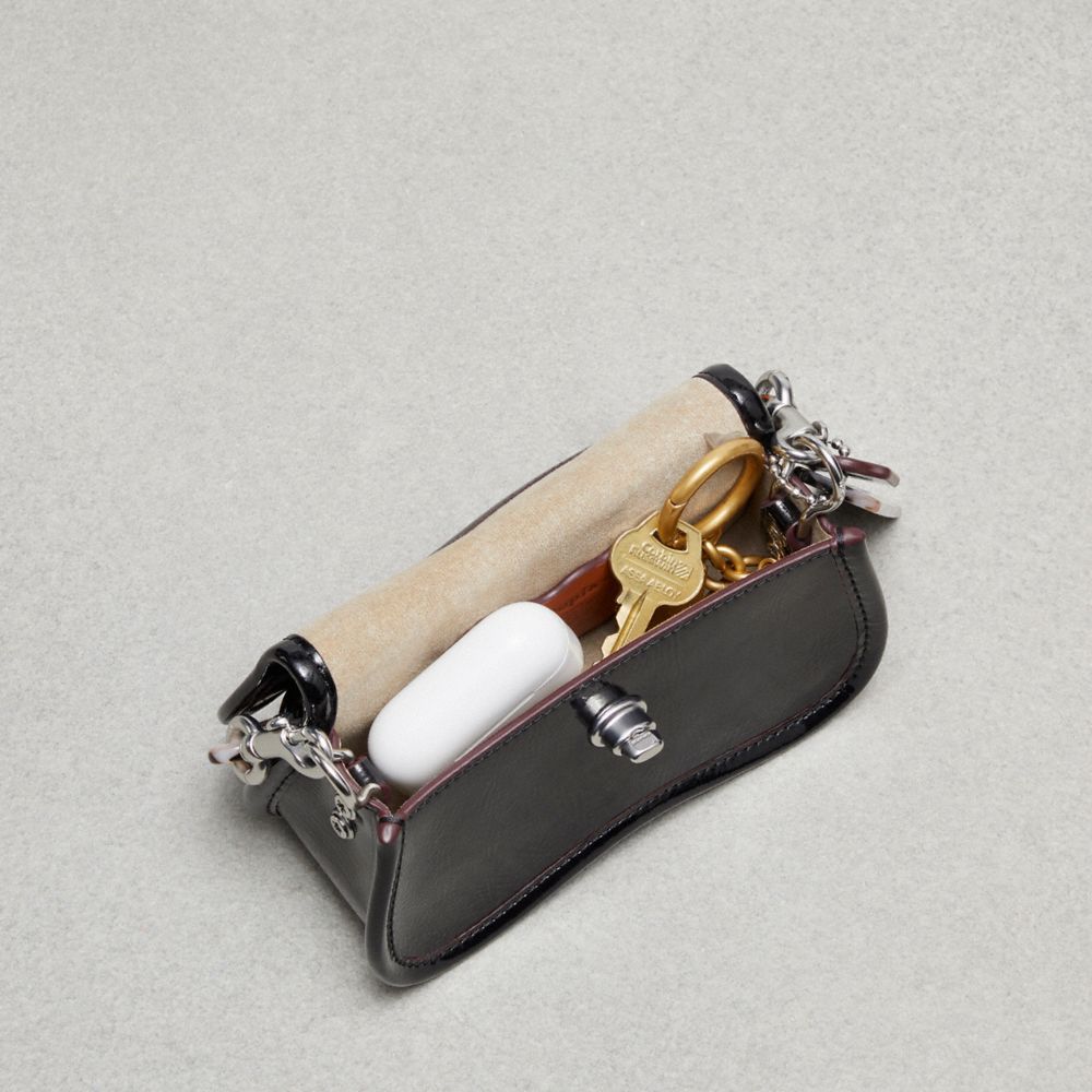 Mini Wavy Dinky Bag With Crossbody Strap In Coachtopia Leather