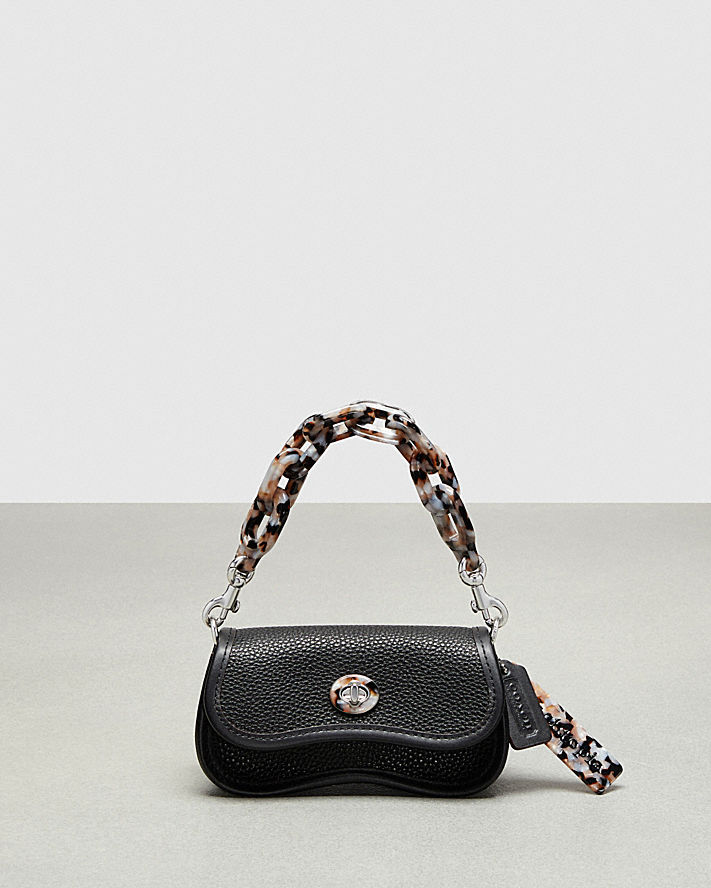 Mini Wavy Dinky Bag With Crossbody Strap In Coachtopia Leather