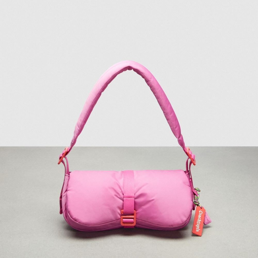 COACH CQ859 Coachtopia Loop Puffy Wavy Dinky Bag BRIGHT MAGENTA