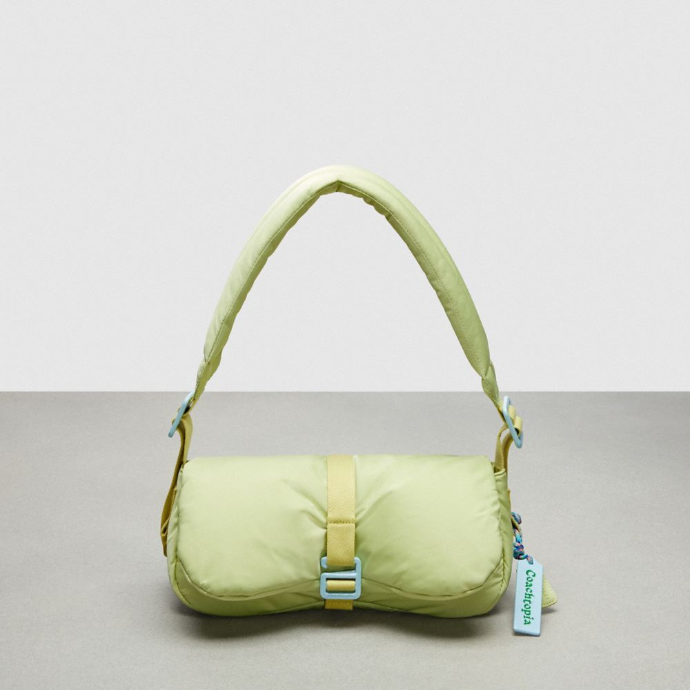 COACH CQ859 Coachtopia Loop Puffy Wavy Dinky Bag PALE LIME