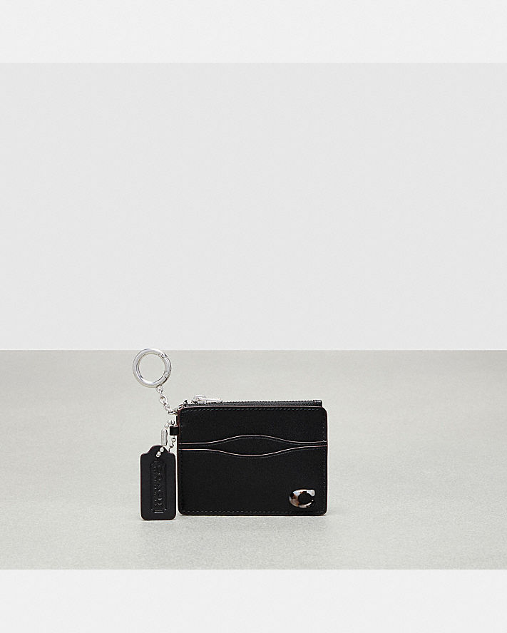 WAZY ZIP CARD CASE WITH KEY RING IN COACHTOPIA LEATHER