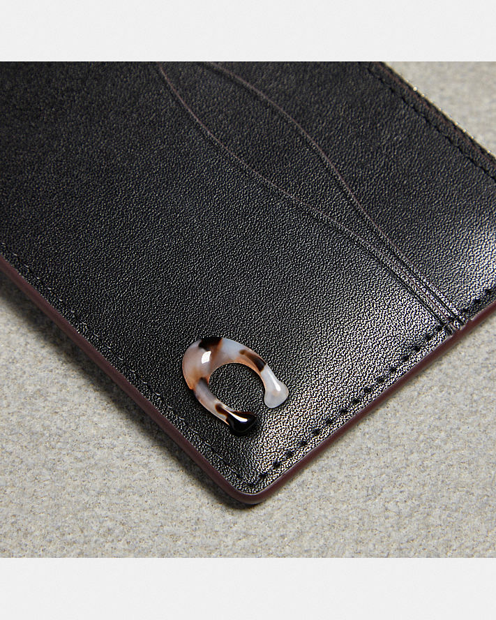WAZY ZIP CARD CASE WITH KEY RING IN COACHTOPIA LEATHER