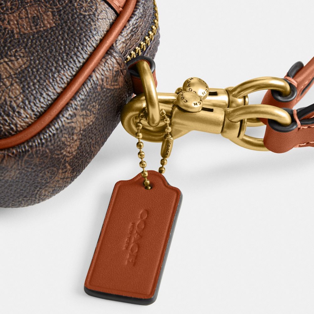 AVERY 馬車主題圖案印花單肩手袋