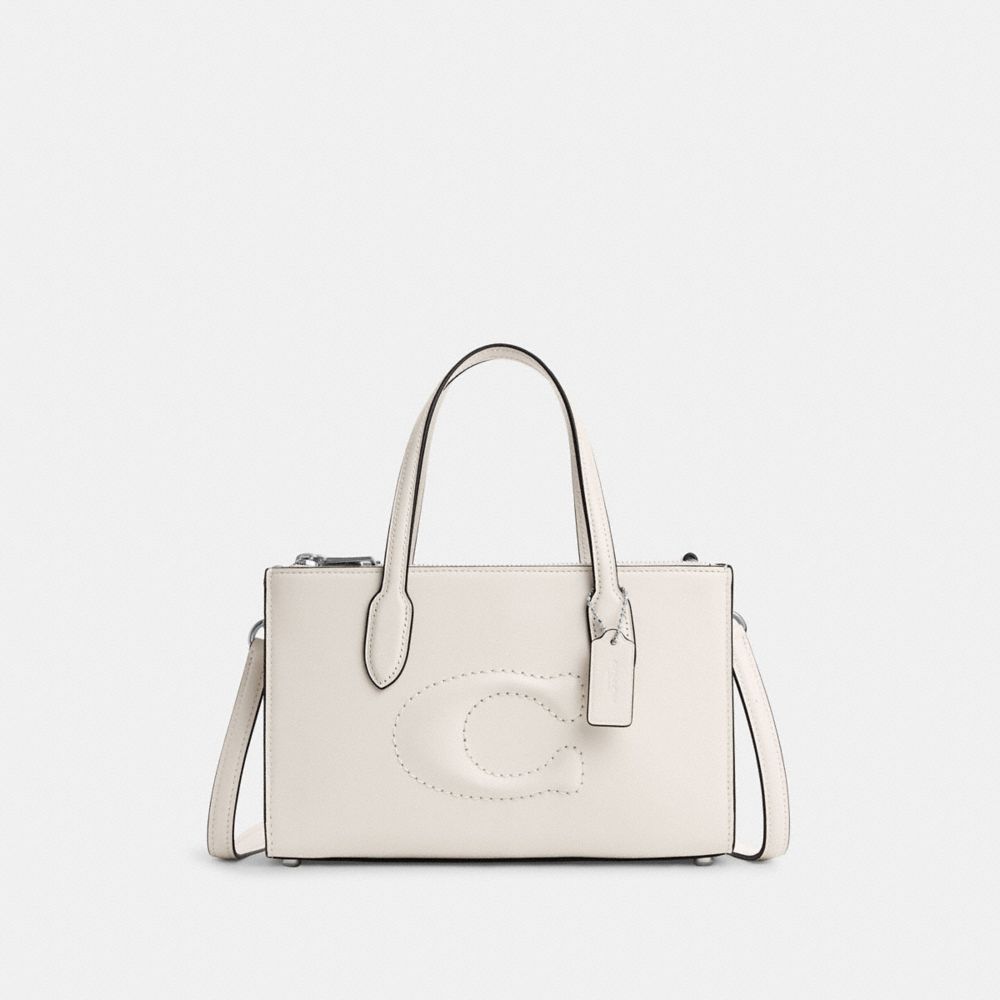 COACH CR097 Nina Small Tote SILVER/CHALK