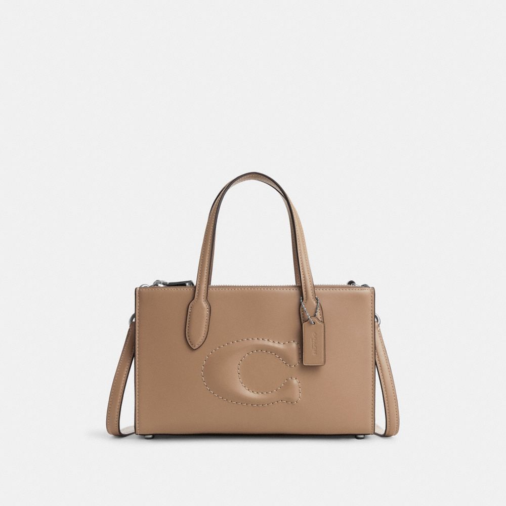 COACH CR097 Nina Small Tote SILVER/TAUPE