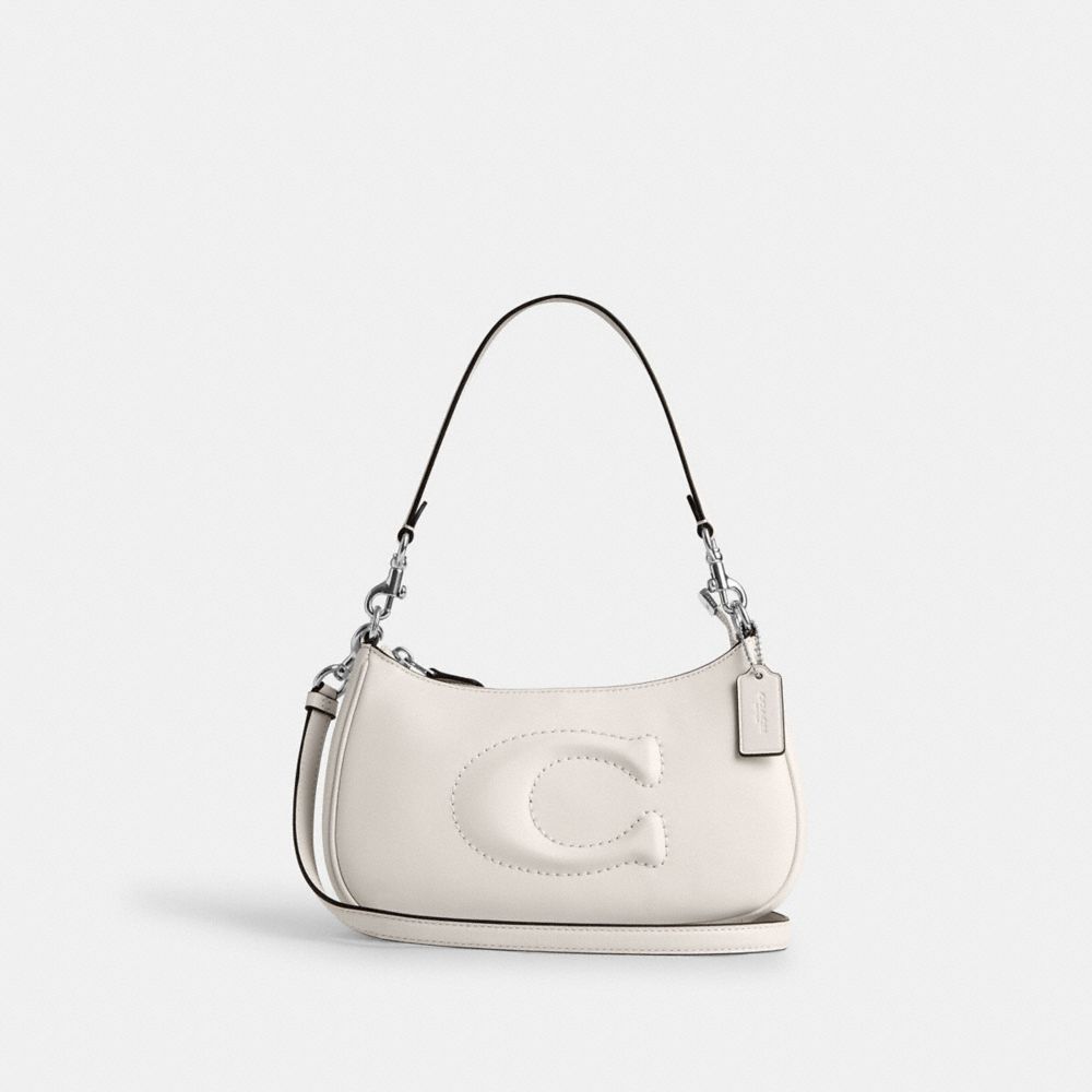 COACH CR099 Teri Shoulder Bag SILVER/CHALK