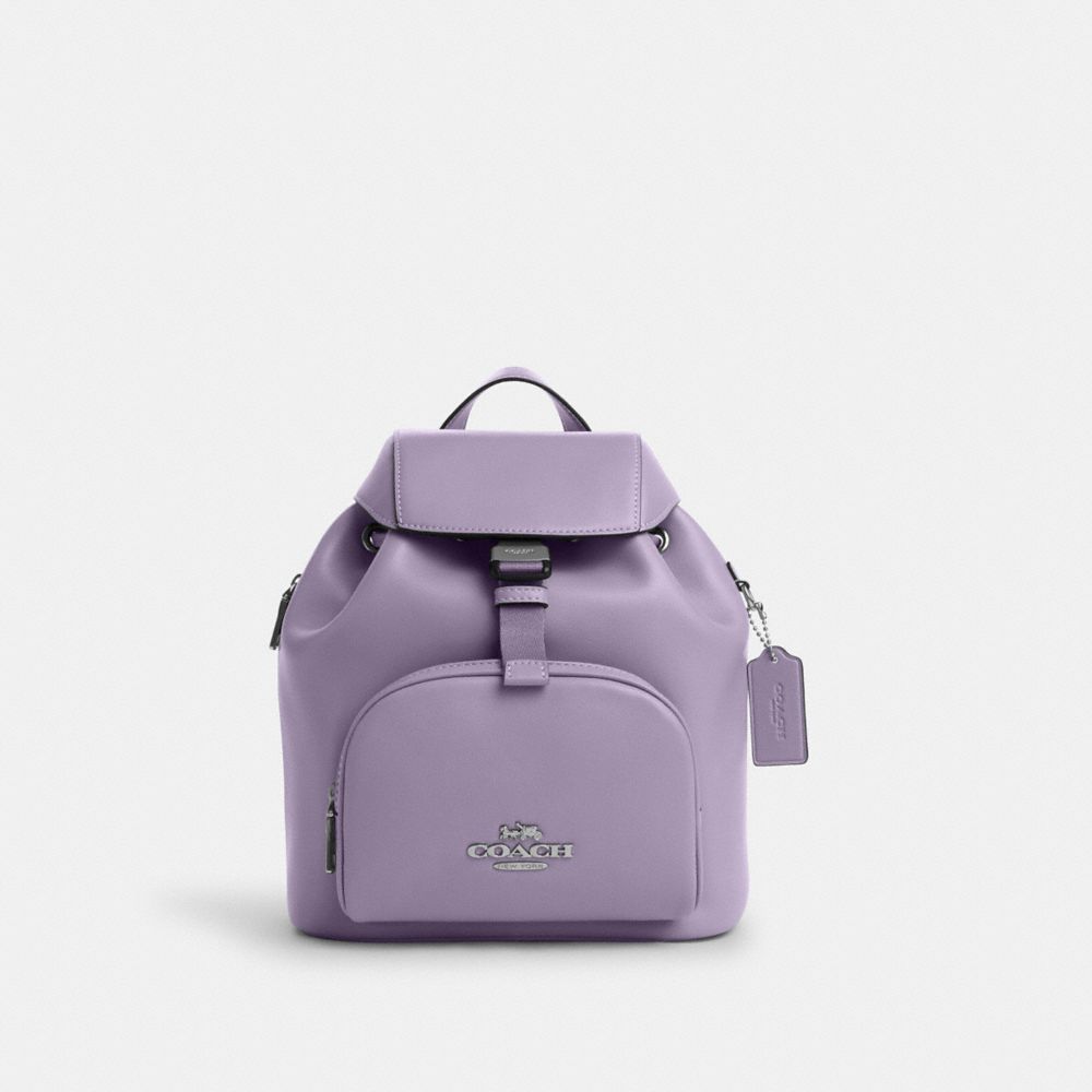 COACH CR100 Pace Backpack SILVER/LIGHT VIOLET