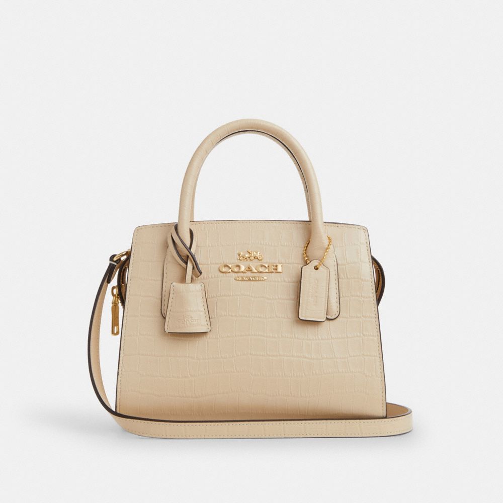 COACH CR105 Andrea Carryall Gold/Ivory