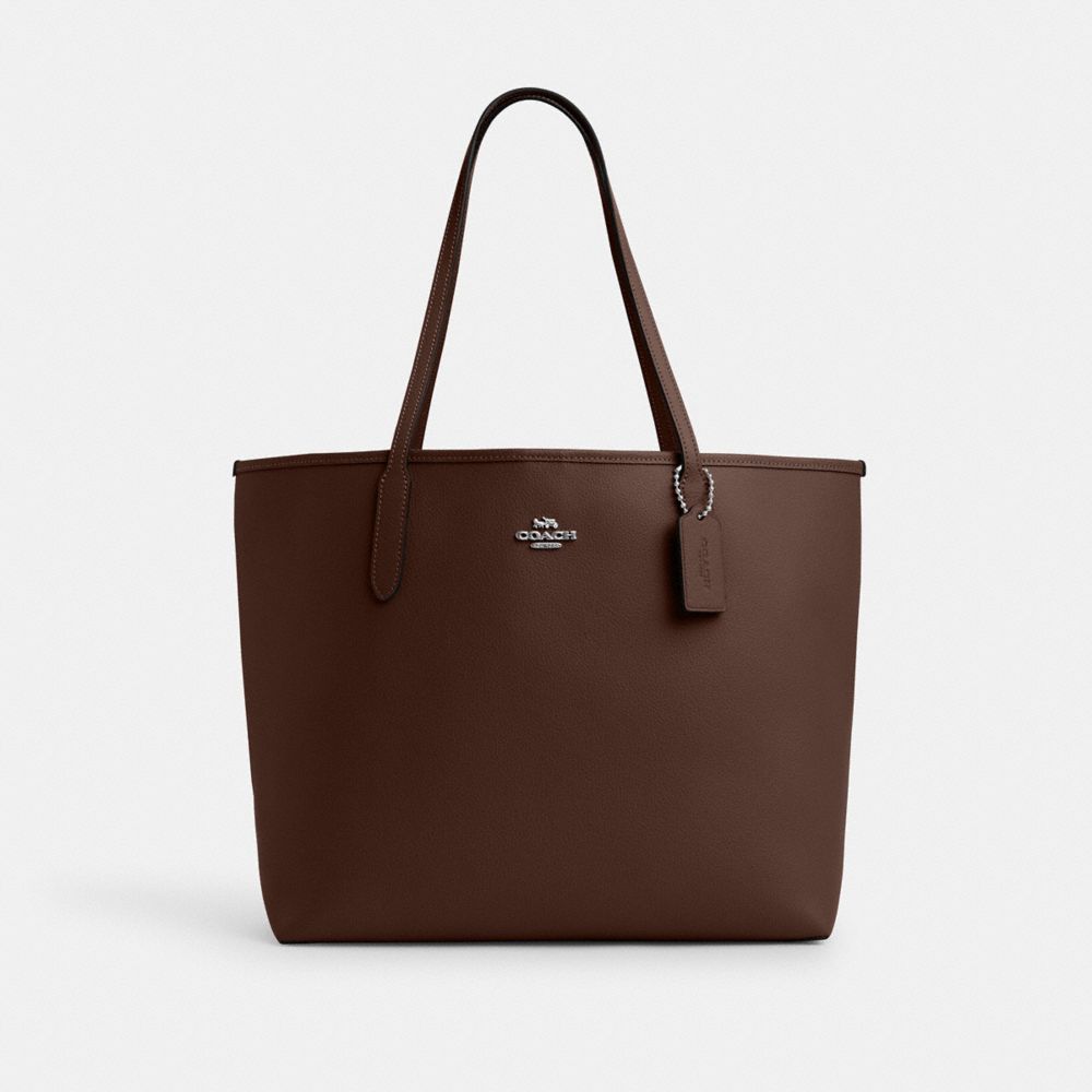 City Tote Bag - CR111 - Silver/Maple