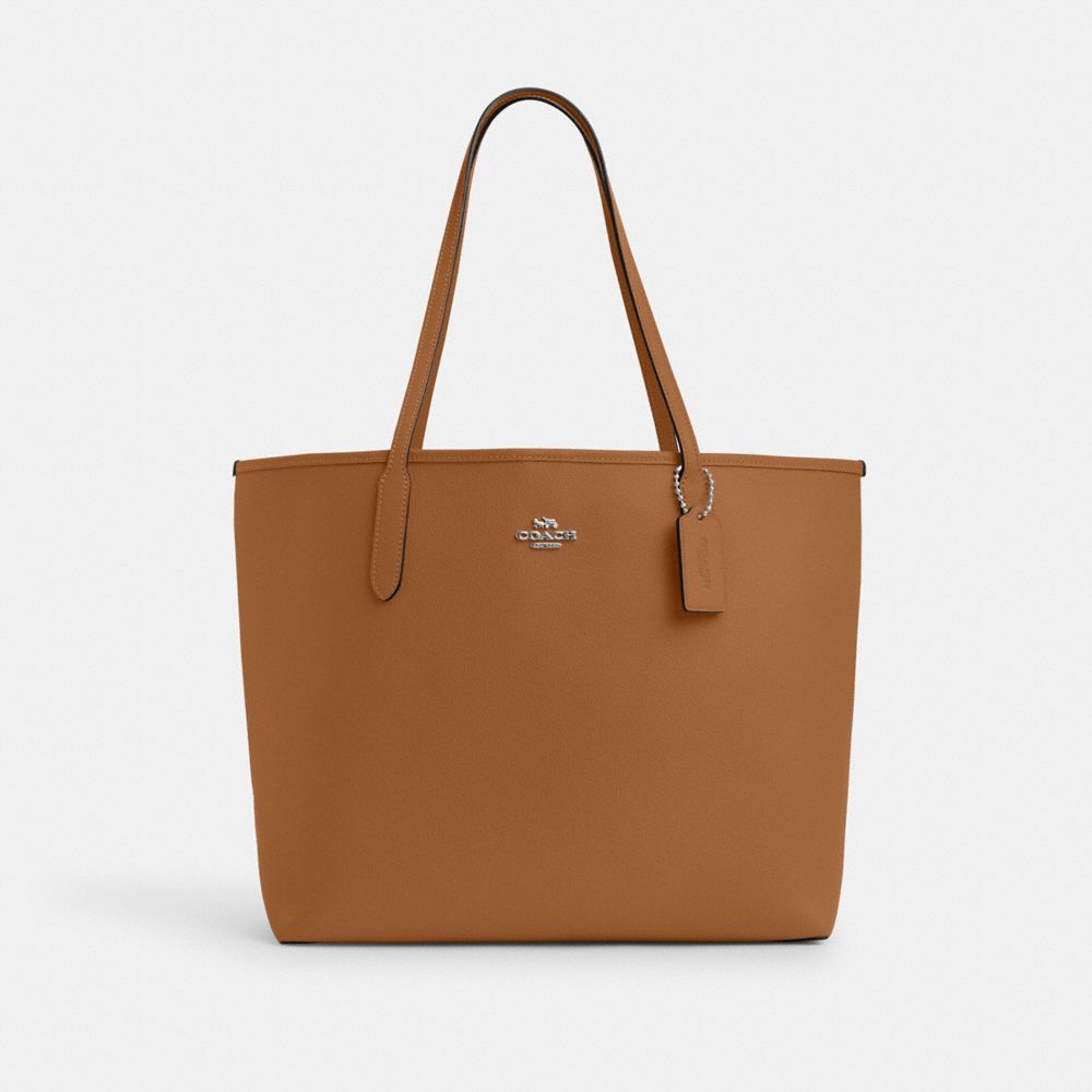 City Tote - CR111 - Silver/Light Saddle