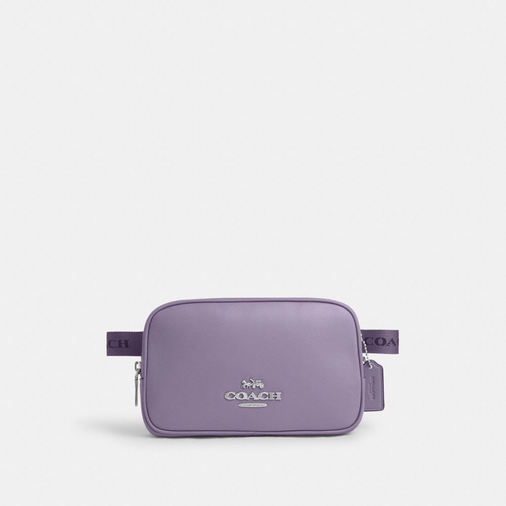 COACH CR136 Pace Belt Bag SILVER/LIGHT VIOLET