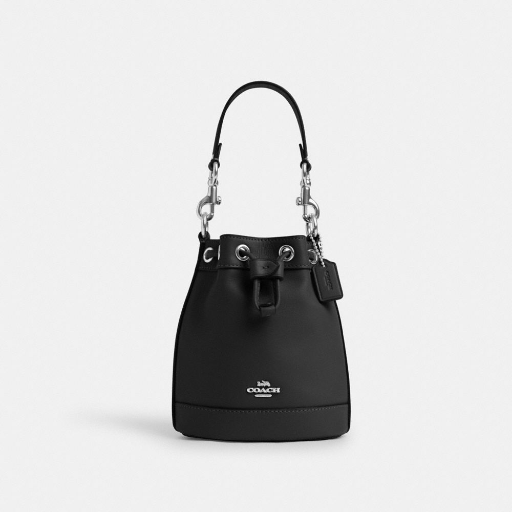 COACH CR144 Mini Bucket Bag SILVER/BLACK