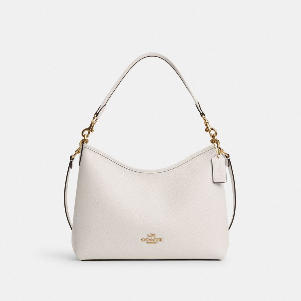 COACH CR148 Laurel Shoulder Bag GOLD/CHALK