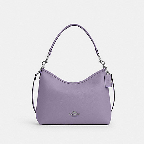COACH CR148 Laurel Shoulder Bag Silver/Light-Violet