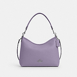 COACH CR148 Laurel Shoulder Bag SILVER/LIGHT VIOLET