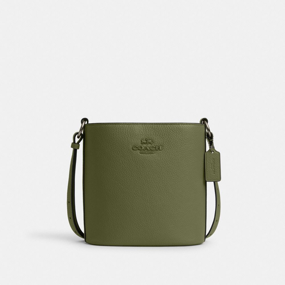 COACH CR153 Sophie Bucket Bag GUNMETAL/MILITARY GREEN