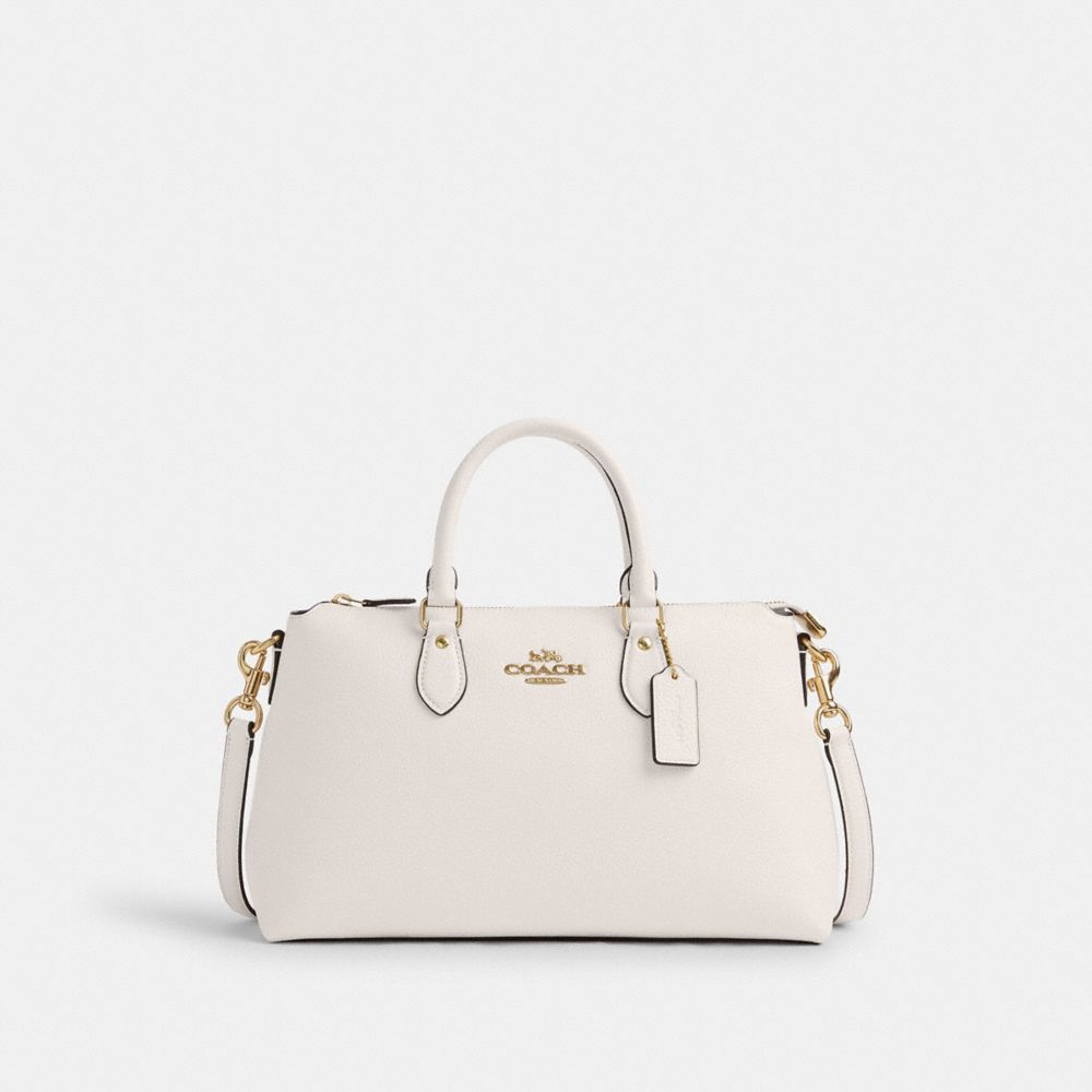 Georgia Satchel - CR156 - Gold/Chalk