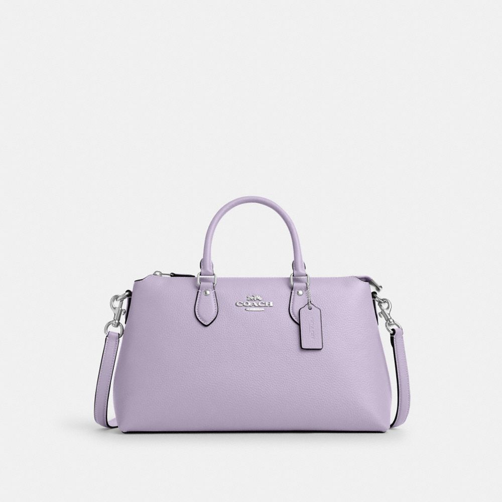 Georgia Satchel Bag - CR156 - Silver/Lilac
