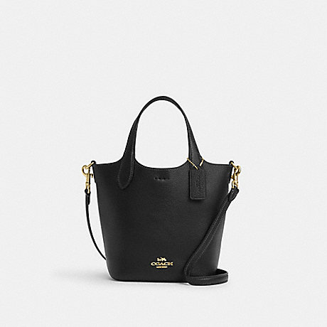 COACH CR168 Hanna Bucket Bag Gold/Black