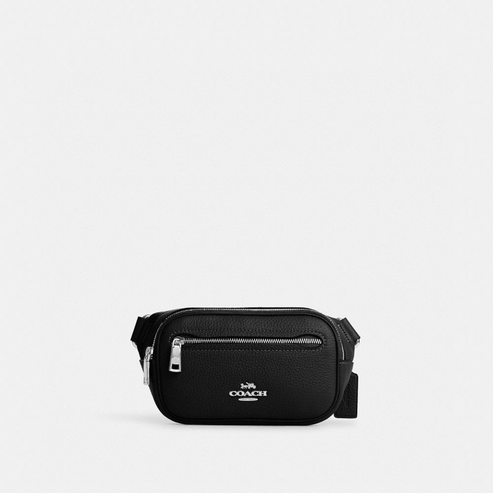COACH CR190 Elias Mini Belt Bag SILVER/BLACK