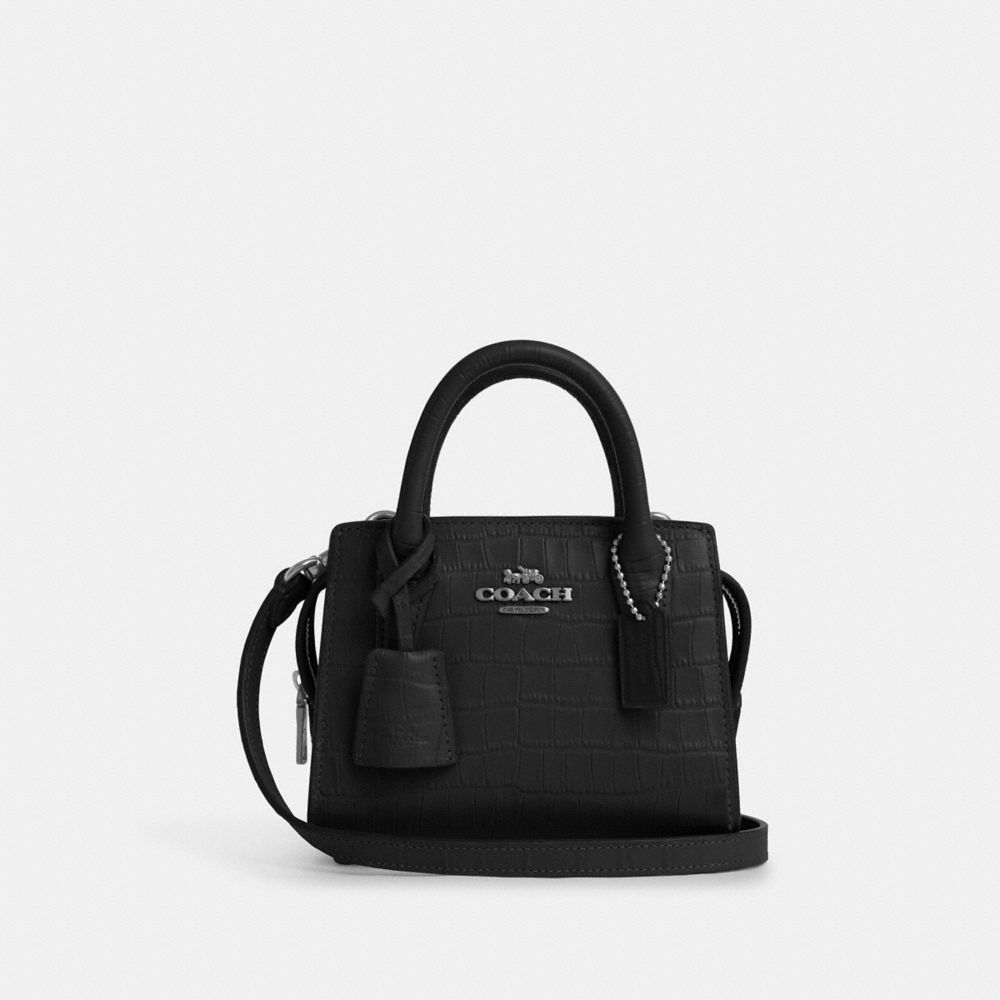 COACH CR209 Andrea Mini Carryall Silver/Black