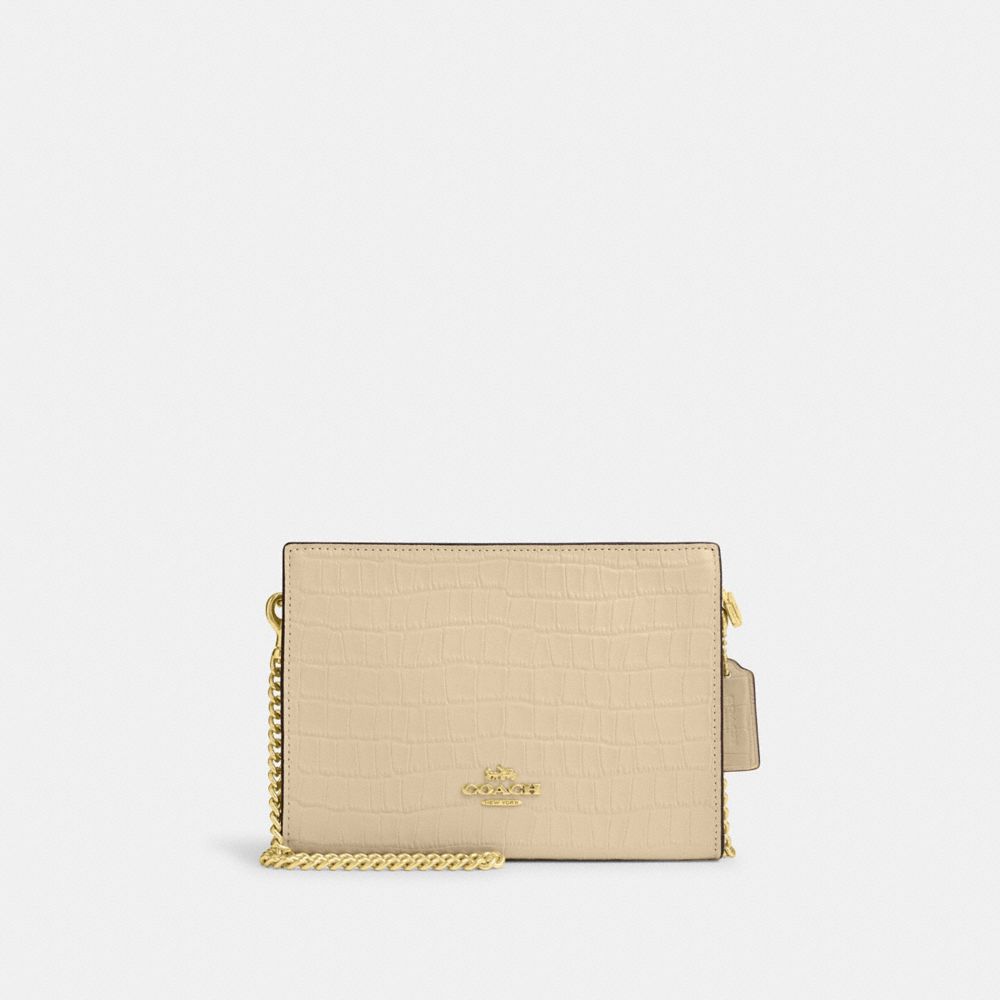 COACH CR237 Slim Crossbody GOLD/IVORY