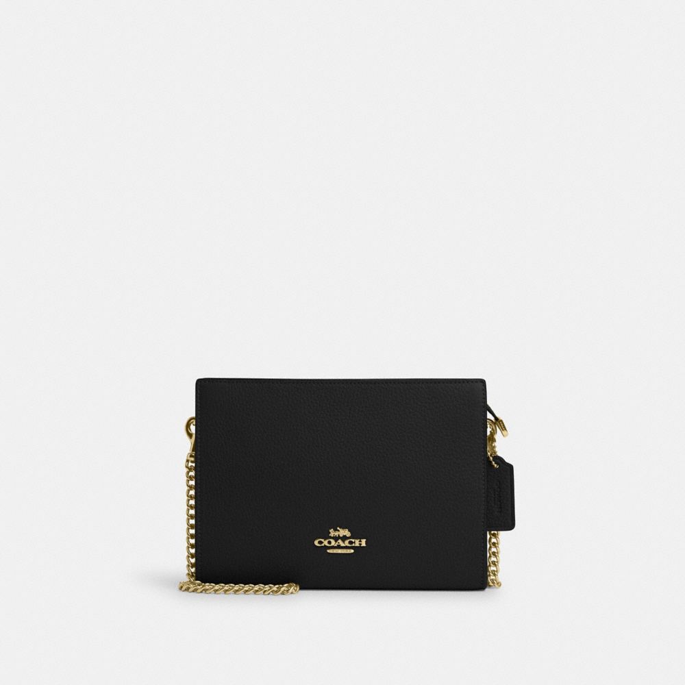 COACH CR238 Slim Crossbody Gold/Black