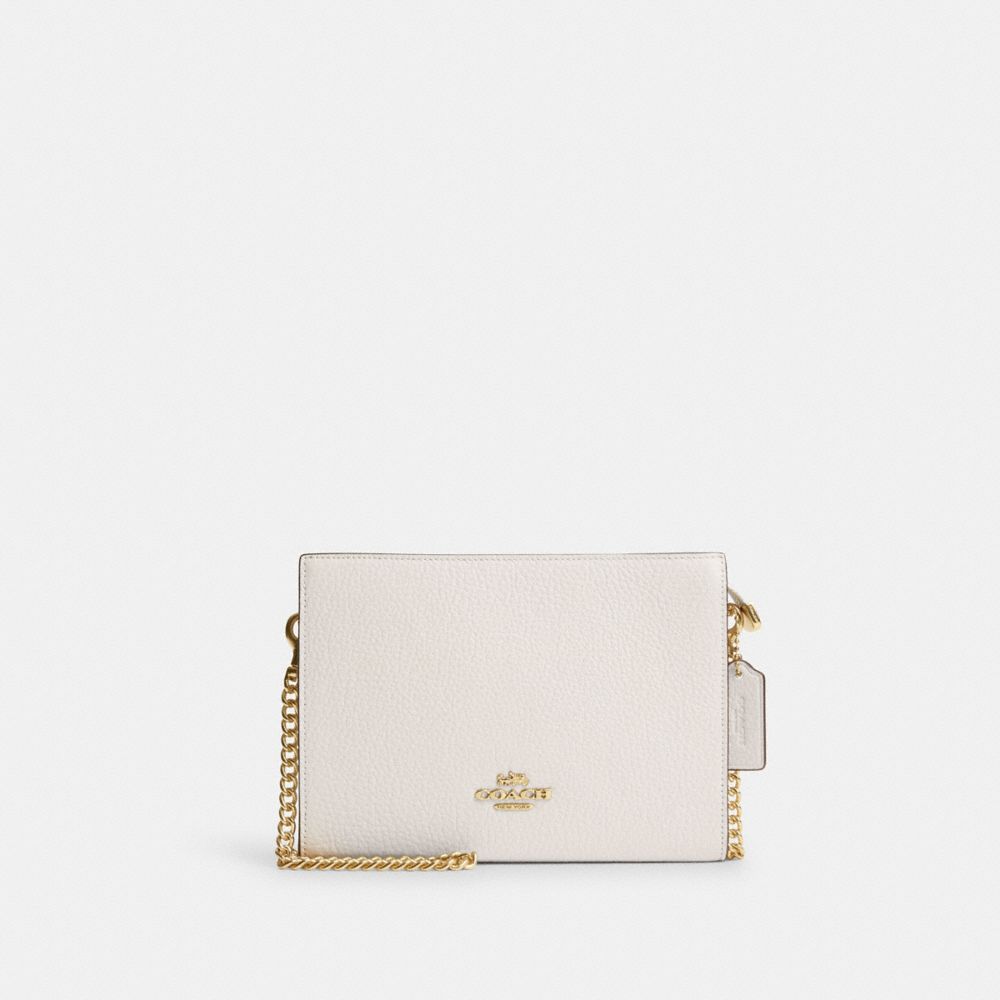 COACH CR238 Slim Crossbody Gold/Chalk