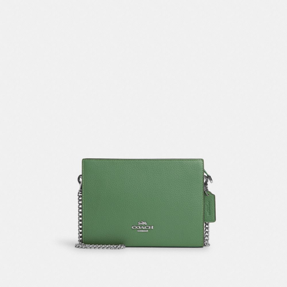 Slim Crossbody - CR238 - Silver/Soft Green