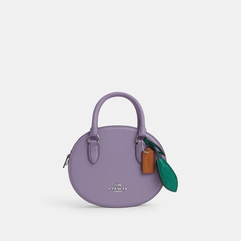 COACH CR253 Blueberry Crossbody Silver/Light-Violet