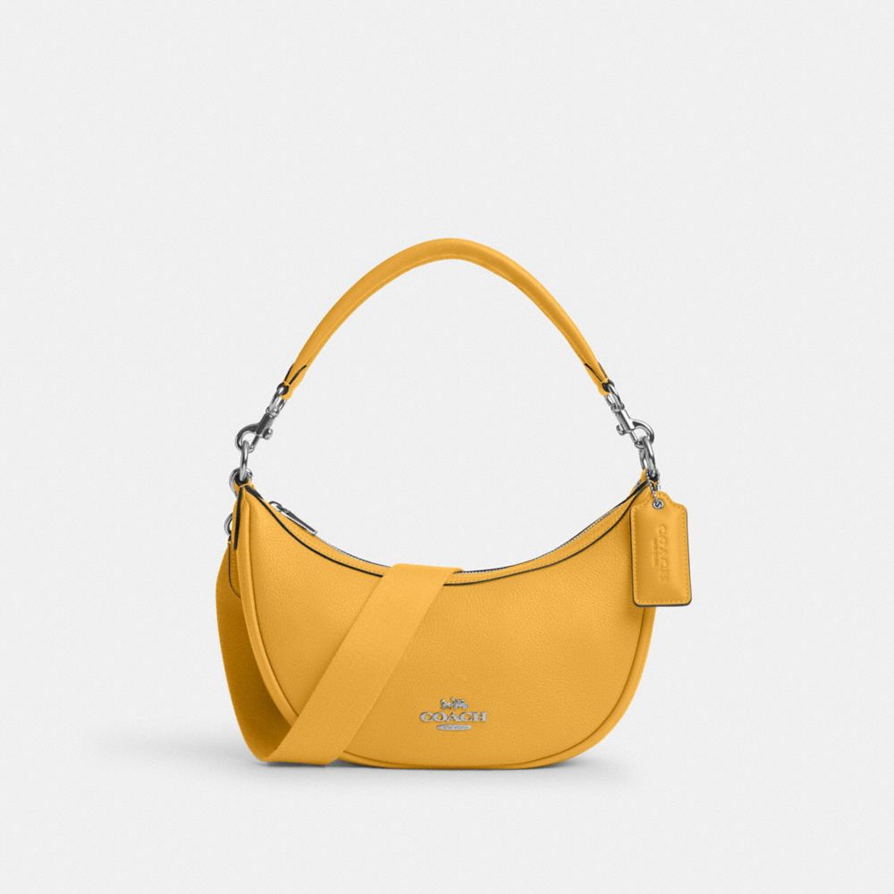 COACH CR282 Aria Shoulder Bag SILVER/HONEYCOMB