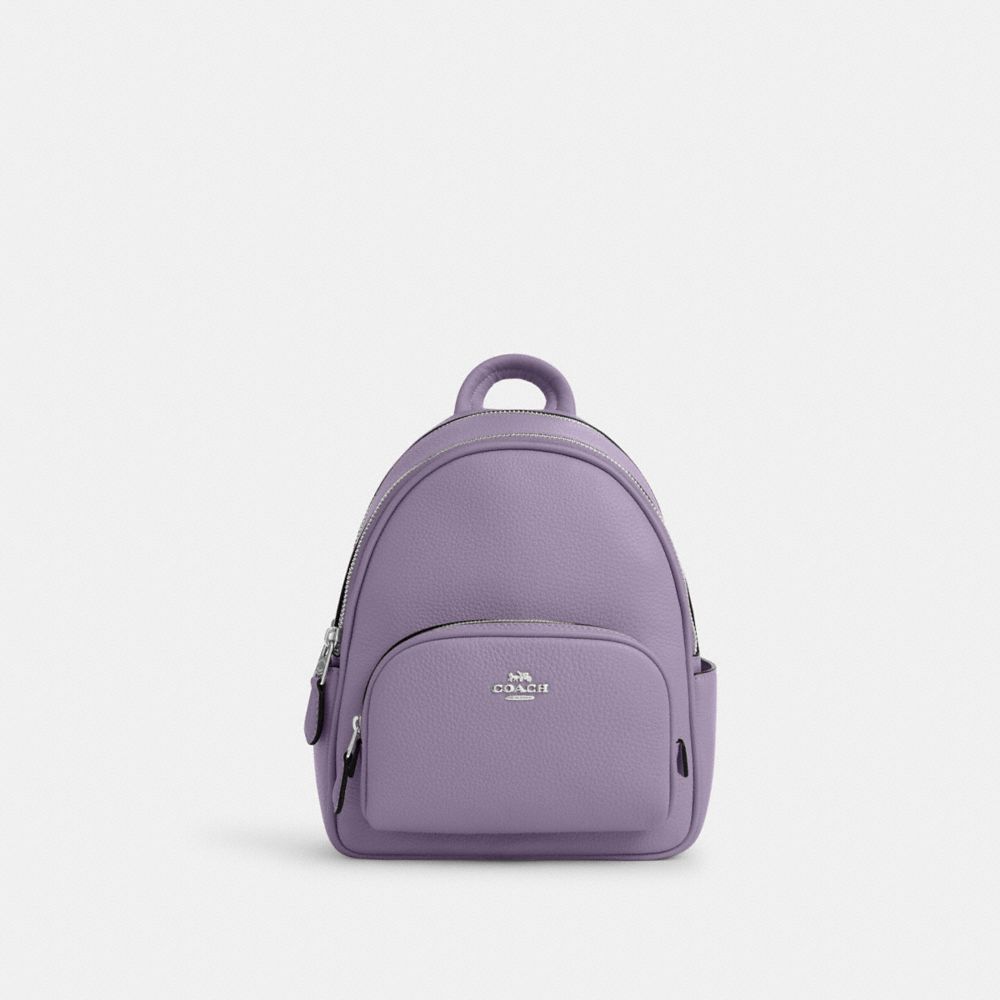 COACH CR284 Mini Court Backpack SILVER/LIGHT VIOLET