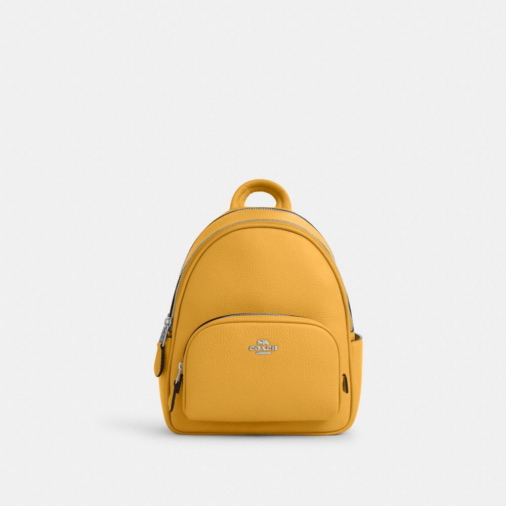 COACH CR284 Mini Court Backpack SILVER/HONEYCOMB