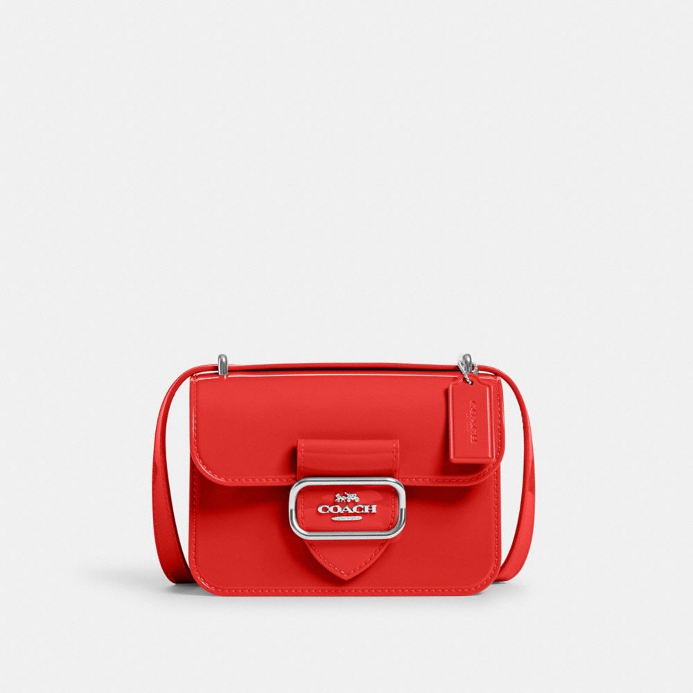 Morgan Square Crossbody Bag - CR287 - Silver/Miami Red