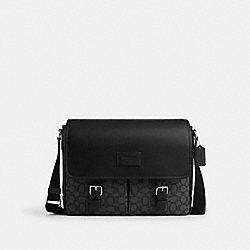 Sprint Messenger In Signature Jacquard - CR334 - Silver/Charcoal/Black