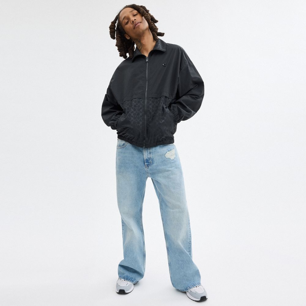 回收聚酯纖維防風夾克