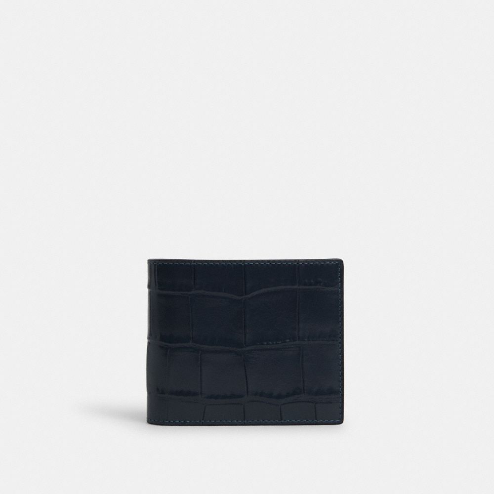 COACH CR380 3 In 1 Wallet Gunmetal/Midnight Navy