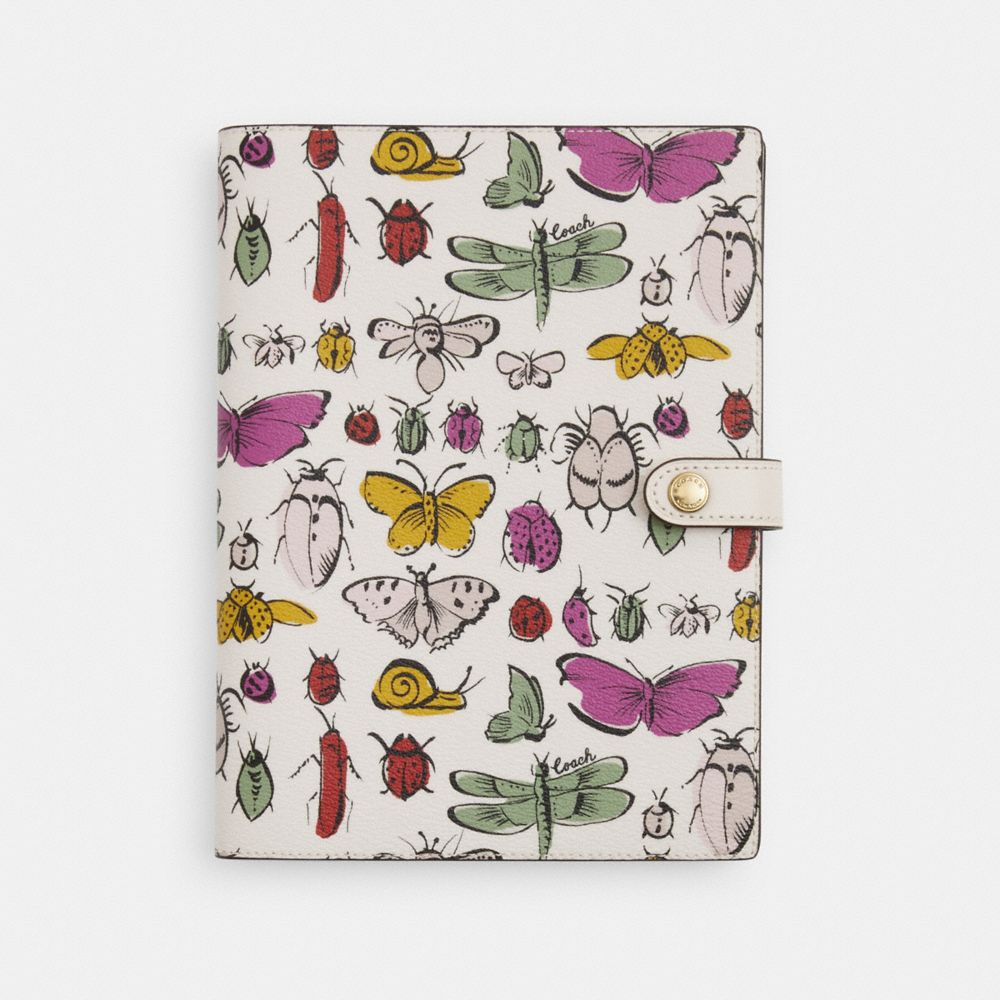 Notebook With Creature Print - CR422 - Gold/Chalk Multi