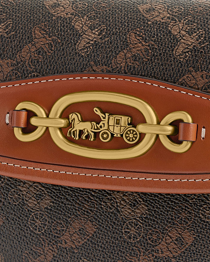HARLEY SHOULDER BAG 23 WITH HORSE AND CARRIAGE PRINT