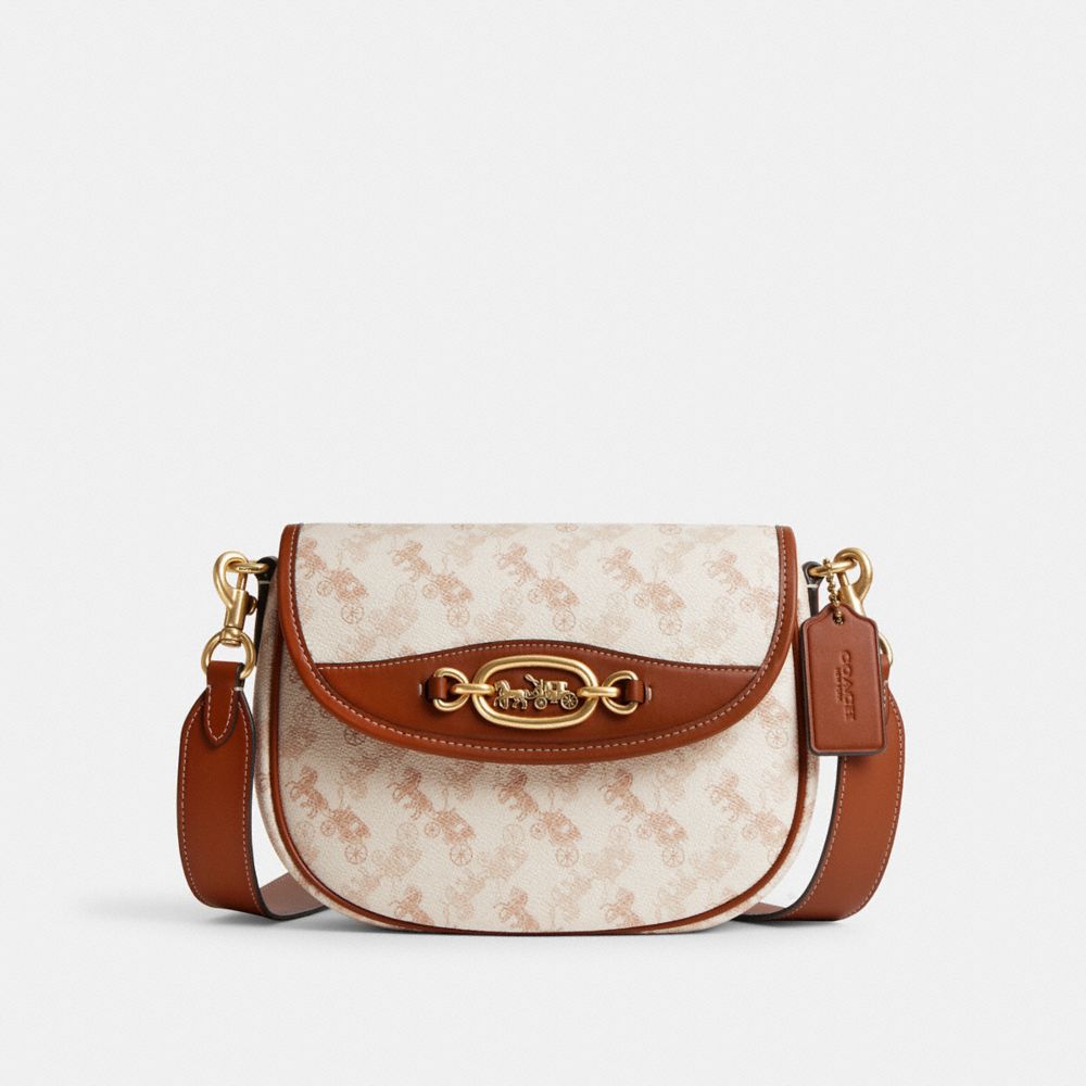 HARLEY 馬車主題圖案斜背手袋