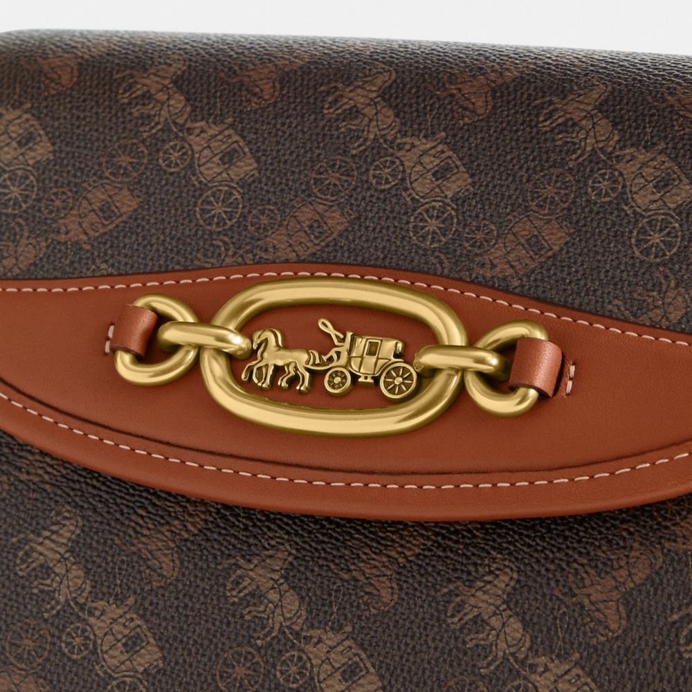 HARLEY 馬車主題圖案斜背手袋