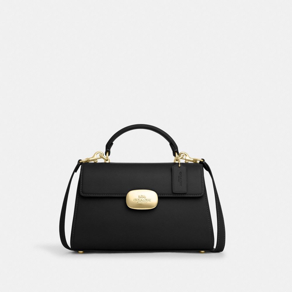 COACH Cr531 - ELIZA TOP HANDLE - GOLD/BLACK | COACH ACCESSORIES