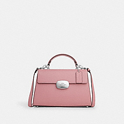 COACH CR531 Eliza Top Handle SILVER/TRUE PINK