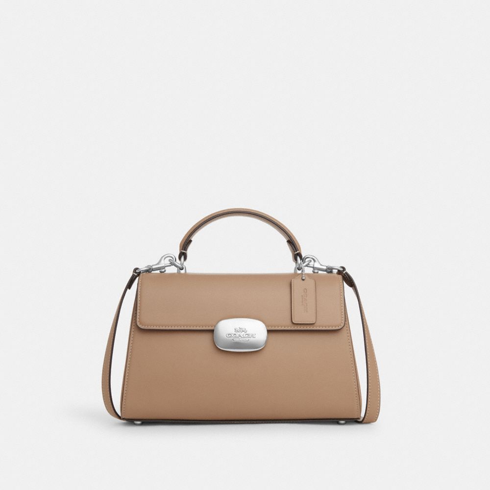 COACH CR531 Eliza Top Handle SILVER/TAUPE